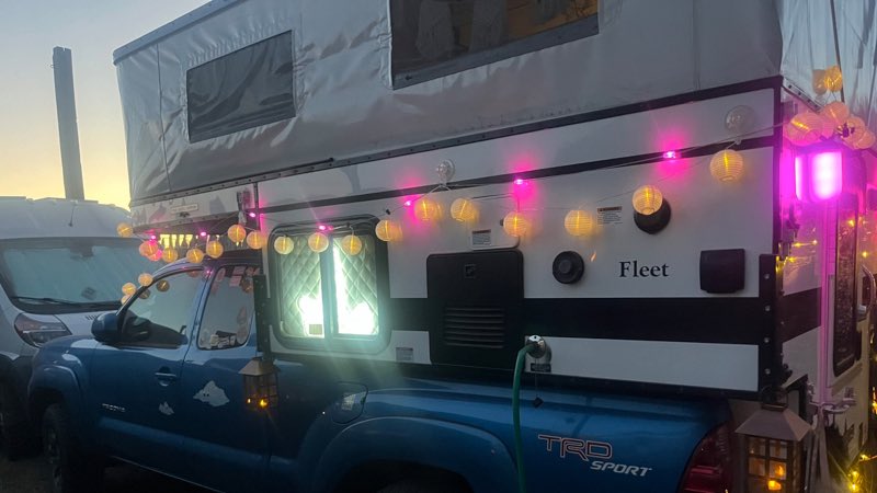 Four Wheel Camper exterior lights