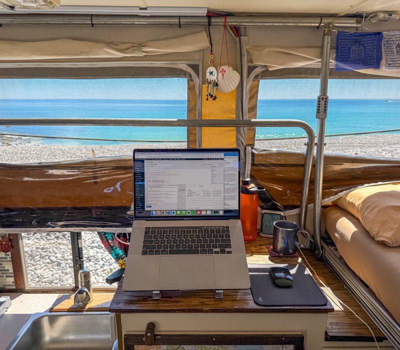 Sun Lite Camper Office in Baja Mexico