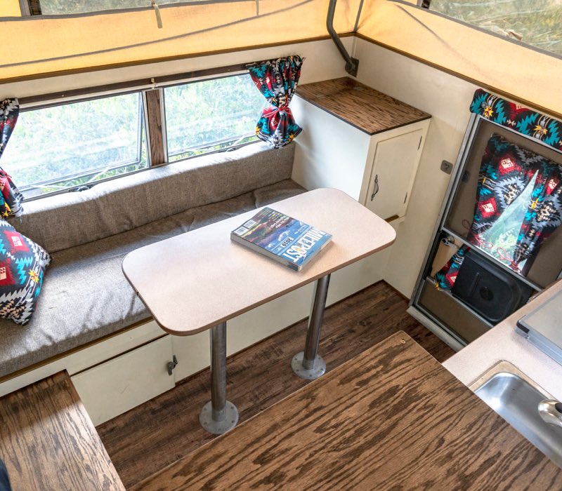 Sun Lite Camper interior seating upgrade