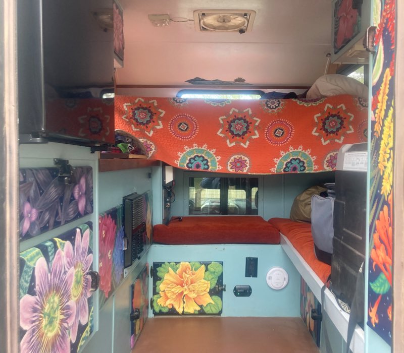 SunLite camper painted inside