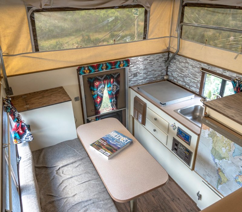 Sun Lite camper interior renovation