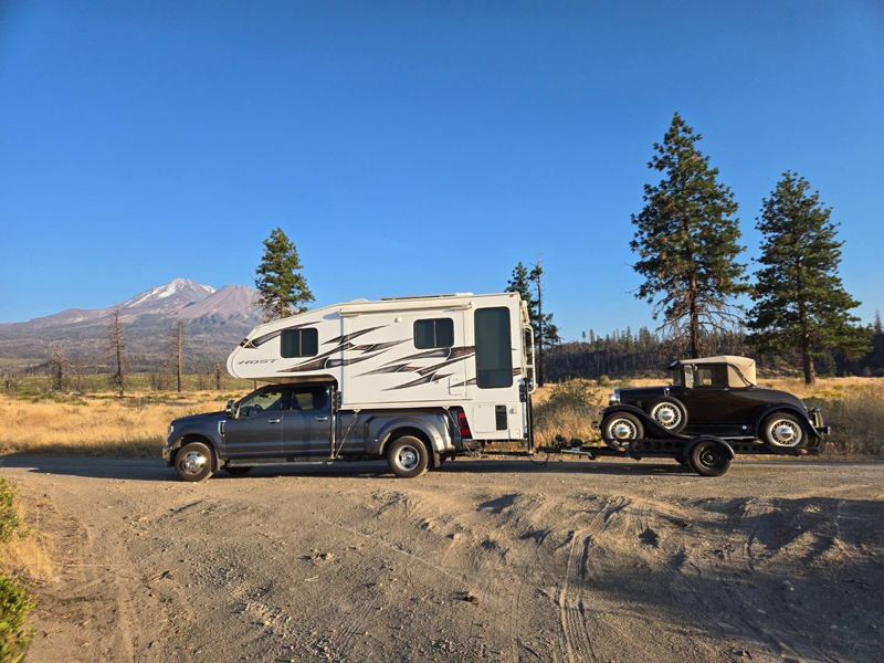 F-350 with Host Yukon towing Ford Model A