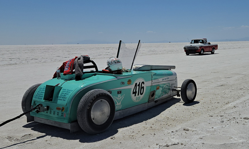 Speed Week run at Bonneville Flats