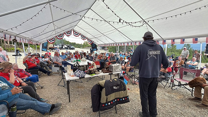 RVing To Alaska Rally Under The Tent