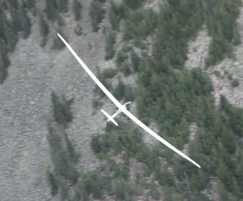 Glider EB29 In Flight