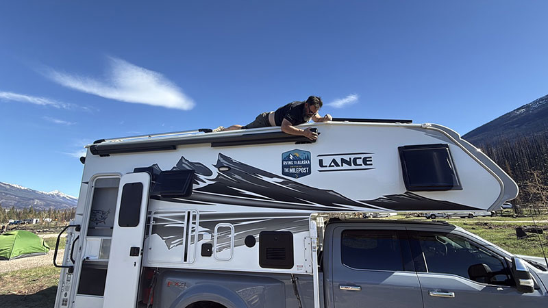 RV Life Happens Anywhere Camper Awning