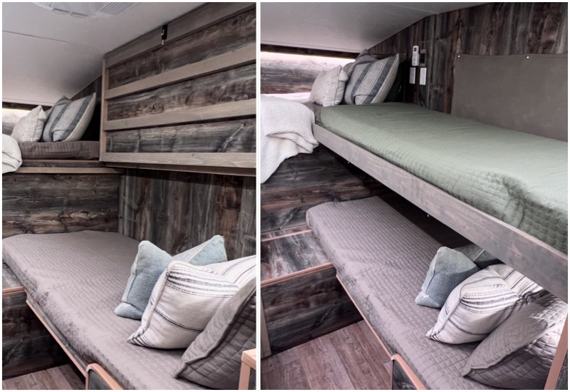 Capri Bunkhouse with an without the bunk set up