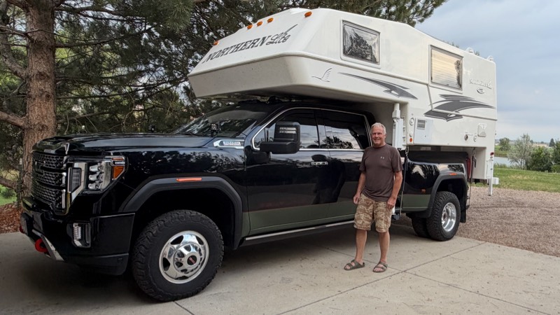 Dave Ruane and his Northern Lite camper