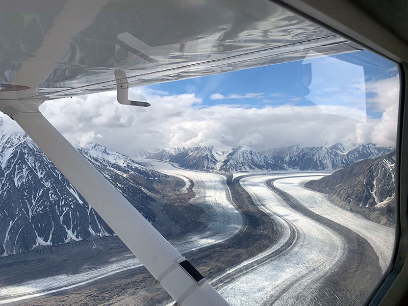 Flying Over Kluane NP In The Yukon