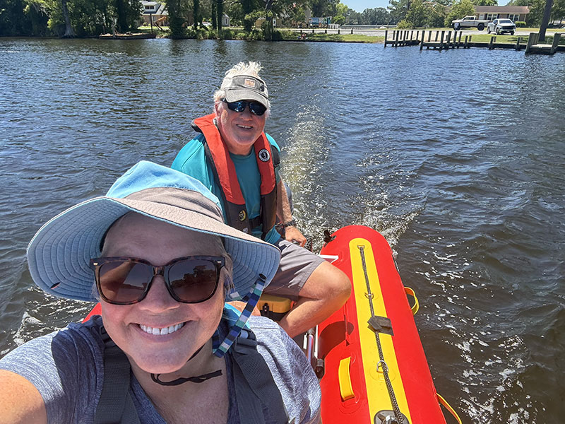 Jill And Wally On The Boat