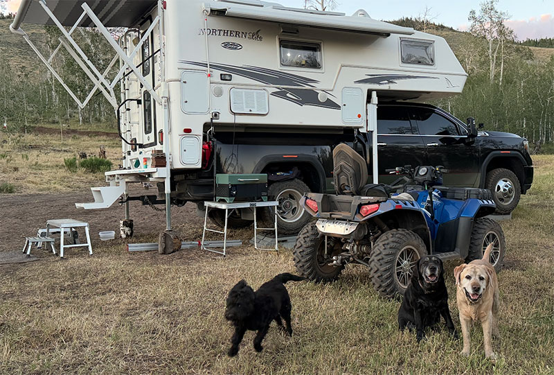 Northern Colorado With ATV And Dogs