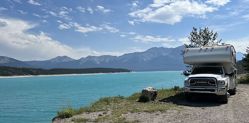 Abraham Lake Camper