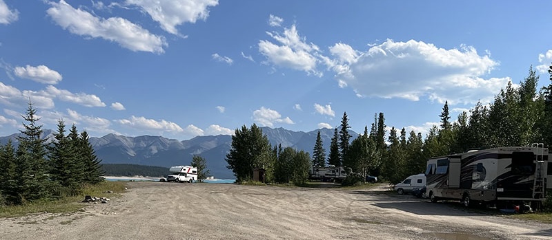 Abraham Lake Camping Area