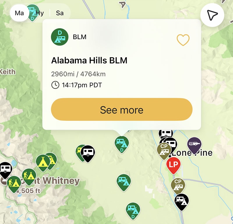 Alabama Hills On All Stays Camp And RV