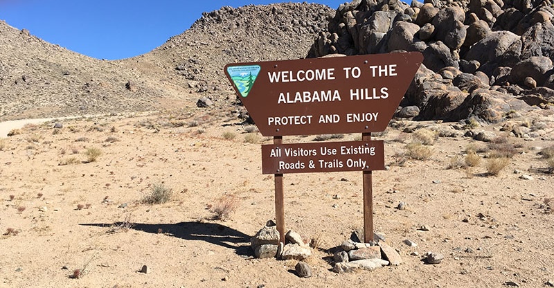 Alabama Hills Sign
