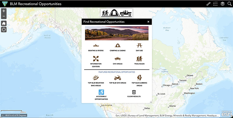 BLM Rec Map