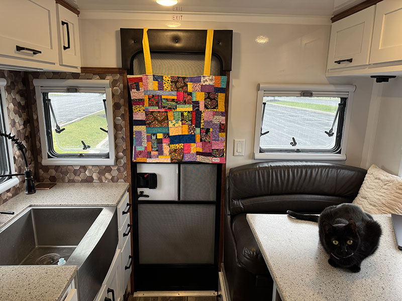 Cosmo And Quilted Door Covering