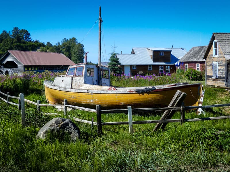 old fishing town of Ninilchik was established by Russians in 1847