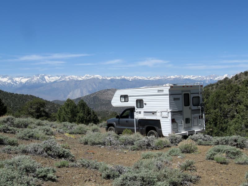 A View of the Eastern Sierra Mountains near Bishop CA