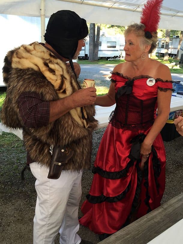 The French Trapper and Sally Starr, Saloon Girl, photo taken by Maggie Karam
