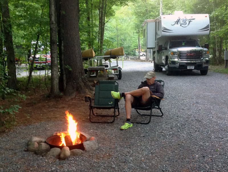 Adirondacks Camping with an Arctic Fox