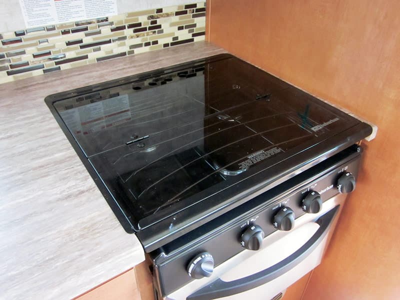 Adventurer 89RBS glass stove top