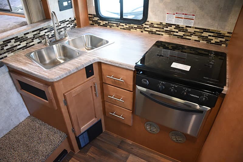 Adventurer 89RBS kitchen countertop material