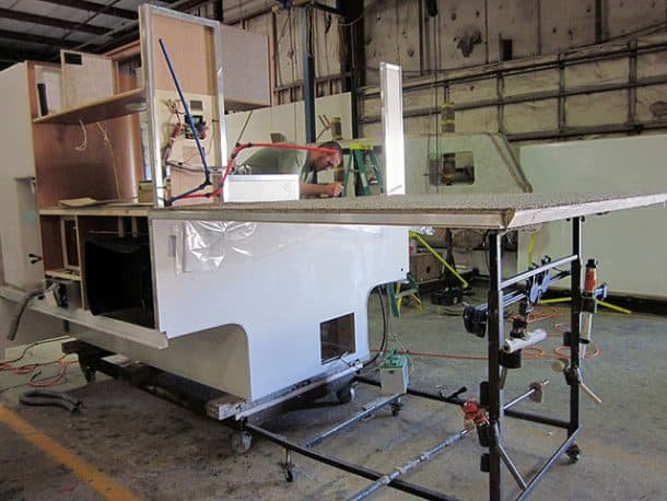 Production line build of the Adventurer 89RBS