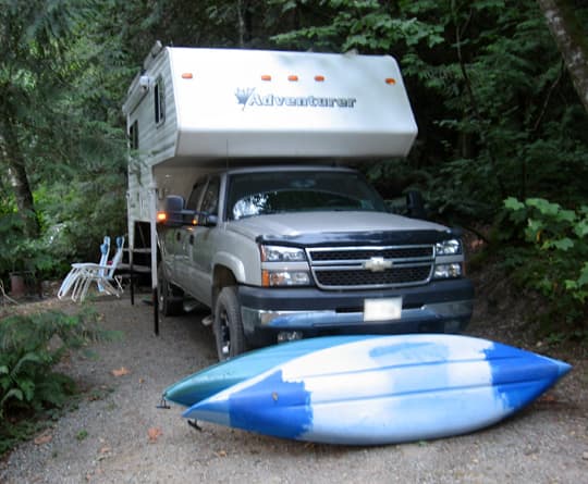 Boondocking Kayaks camping