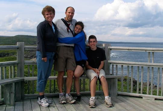 Boondocking Newfoundland family picture