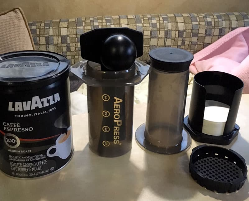 AeroPress Coffee With Lavazza Cafe Espresso