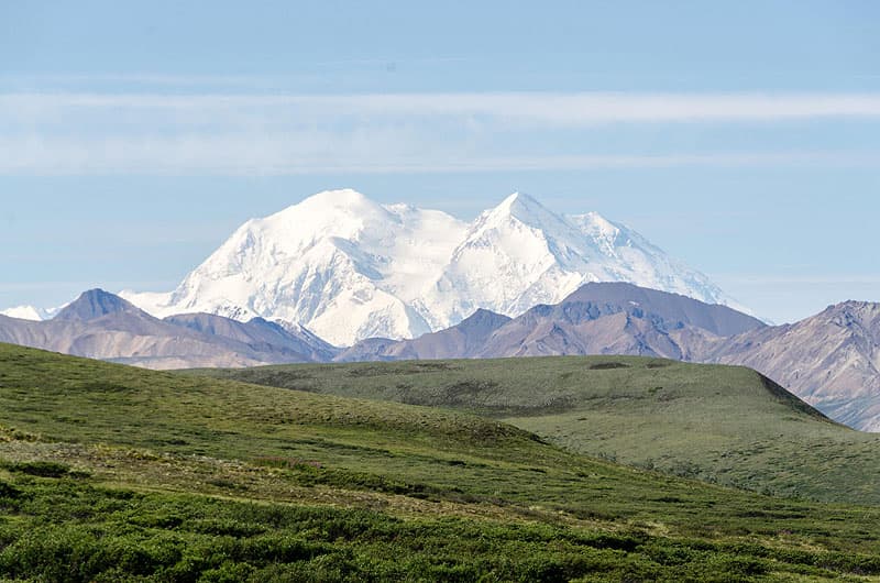 Denali in the distance, Alaska