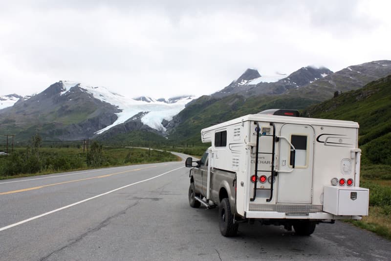 Worthington Glacier on the way to catch the ferry in Valdez, Alaska