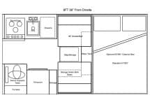 Alaskan 8ft 36 front dinette floor plan