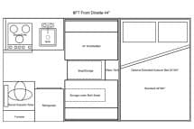 Alaskan 8-foot front dinette floorplan