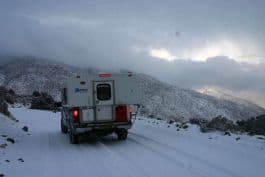 MacPherson-California-Snow on Saline Valley Road Over South Pass