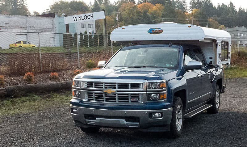 Alaskan Camper traveling in Winlock, Washington