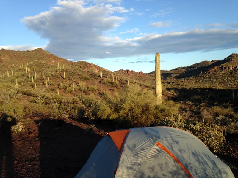 Tenting in Arizona