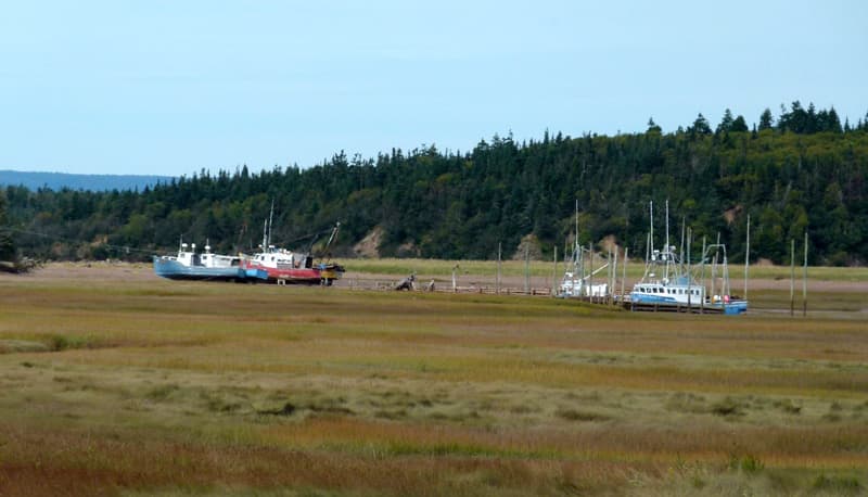 Alma, New Brunswick boats in water