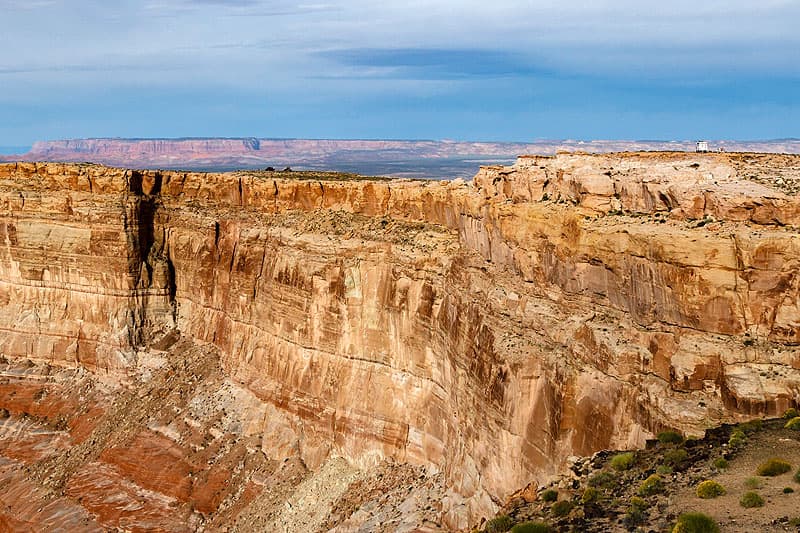 Alstrom Point Utah with a camper