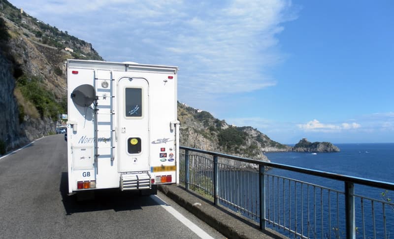 Driving the Amalfi Coast, Italy