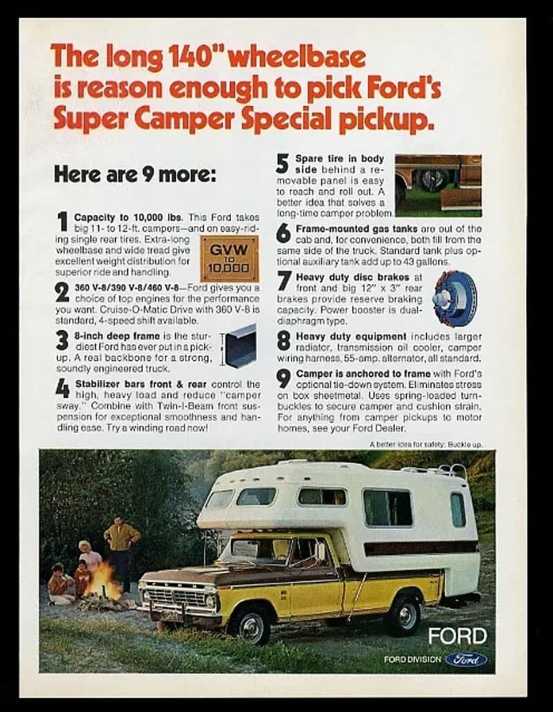 Ford truck advertisement 1973