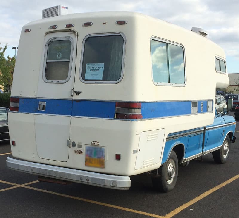 Blue American Road Camper