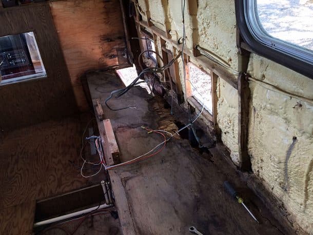 After the cabinets and appliances are removed, reality is starting to set in.