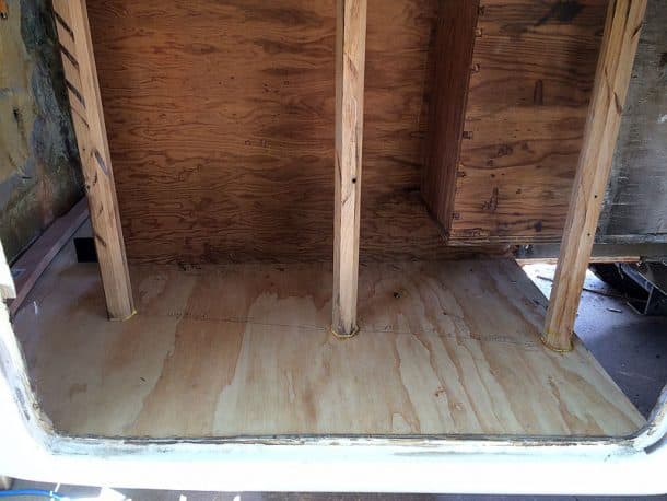 LPG compartment being built.