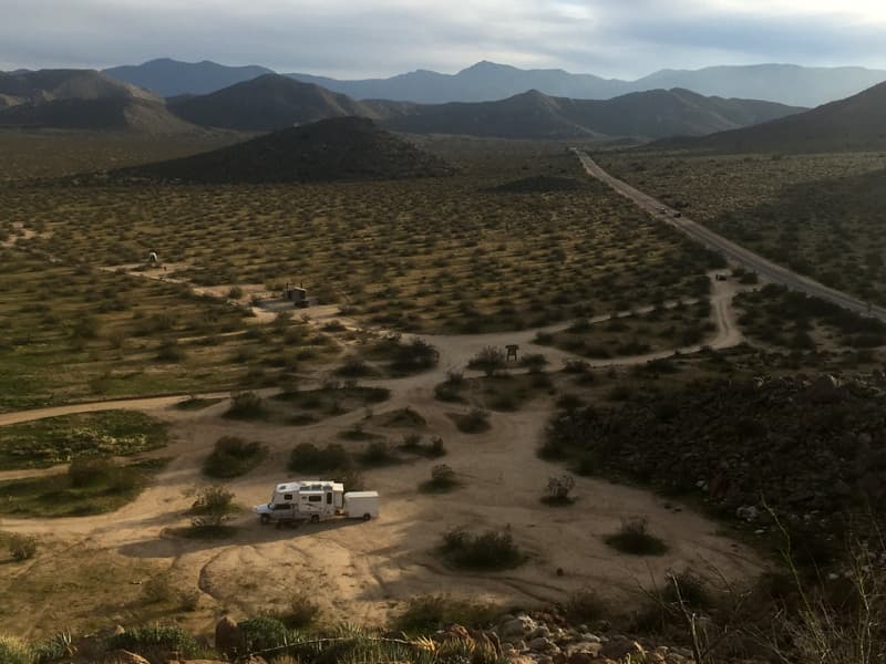 Dry Camping in Anza Borrego 