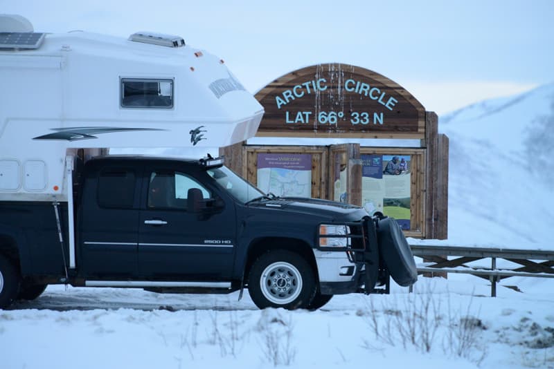 Arctic Circle on Dempster Highway