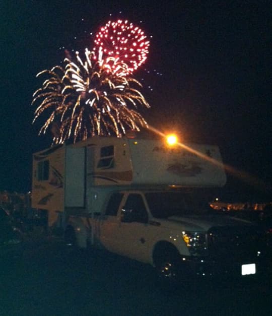 beach-camping-fireworks