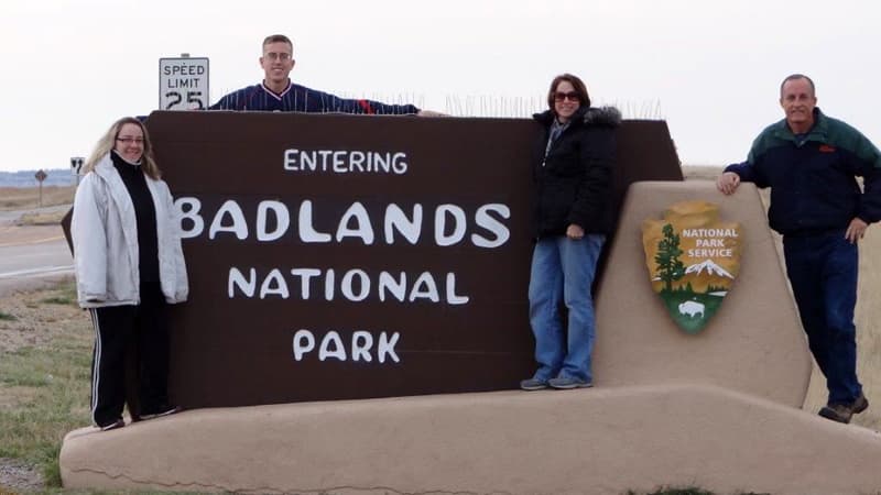 Badlands National Park Welcome Sign