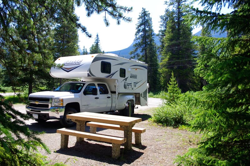 Banff campsite